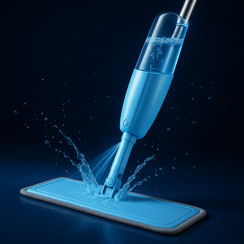 Purgato Spray Mop with Microfiber Cloth and Aluminum Pole