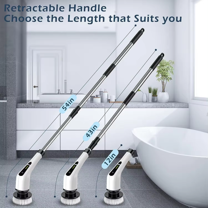 Purgato Electric Spin Scrubber | Cordless Multi-Brush Cleaner
