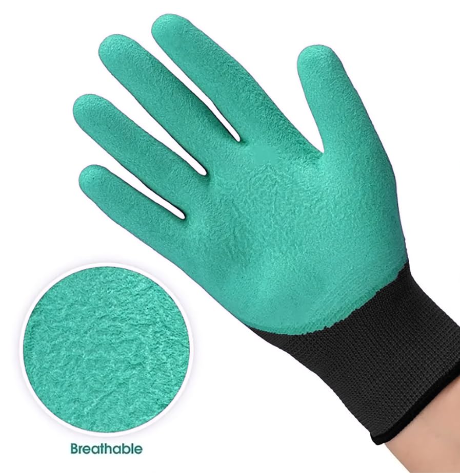 Purgato Garden Gloves with Durable ABS Plastic Claws