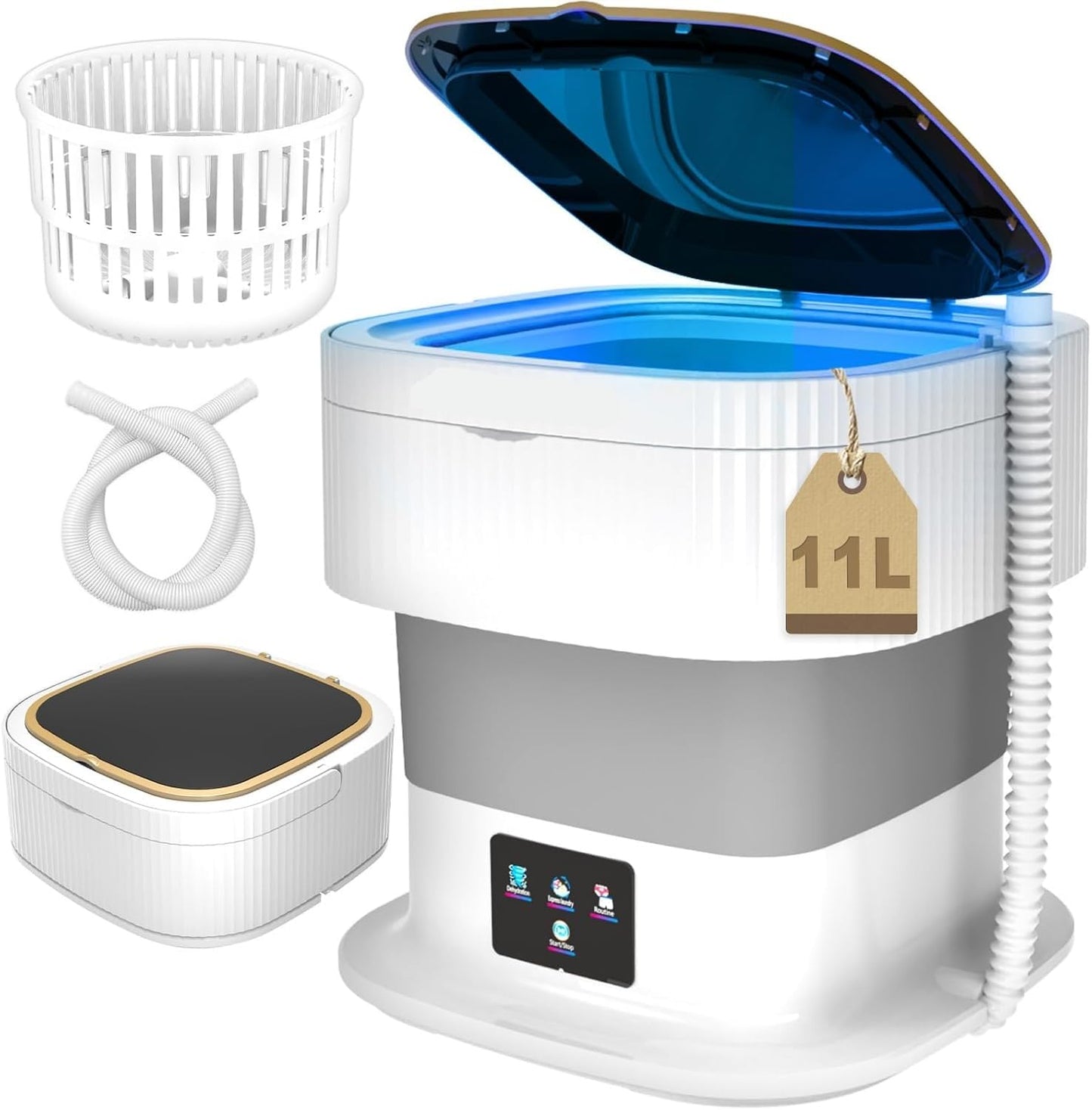 Purgato Foldable Mini Washing Machine for Travel & Hostels
