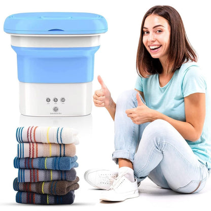 Purgato Foldable Mini Washing Machine for Travel & Hostels