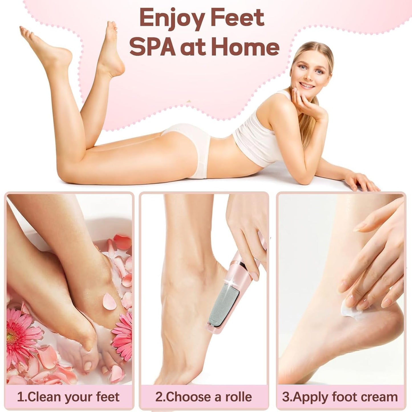 Purgato Electric Foot Grinder | Rechargeable Callus Remover