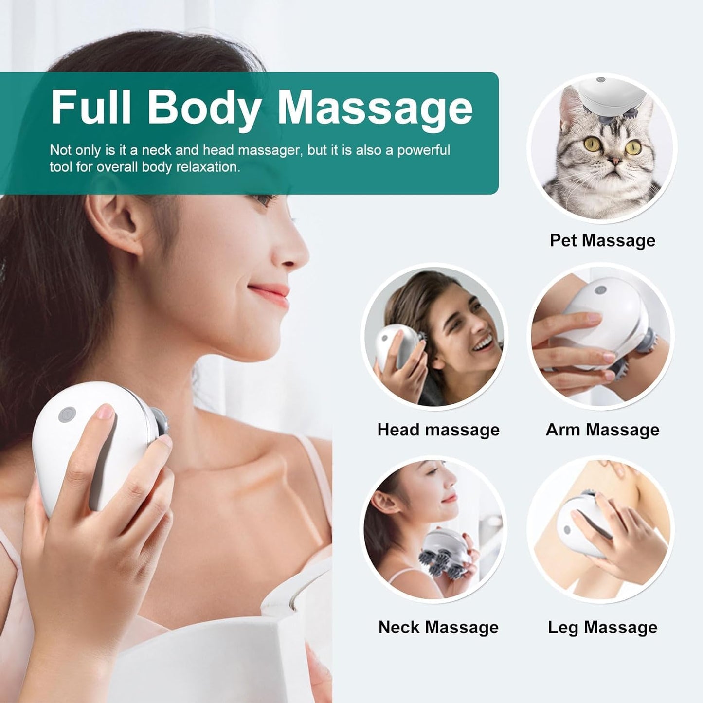 Purgato Waterproof Electric Scalp Massager