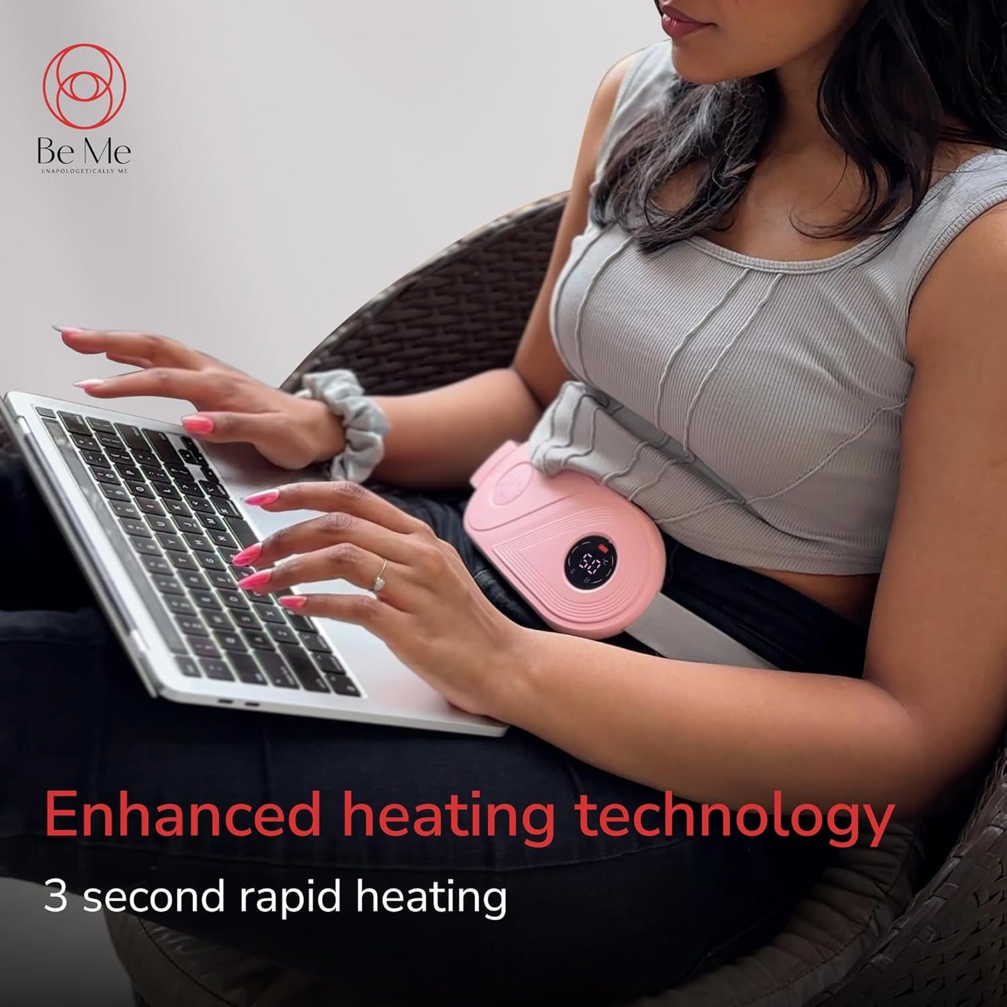 Purgato Smart Heating Pad Belt – Instant Relief for Cramps & Aches at Home