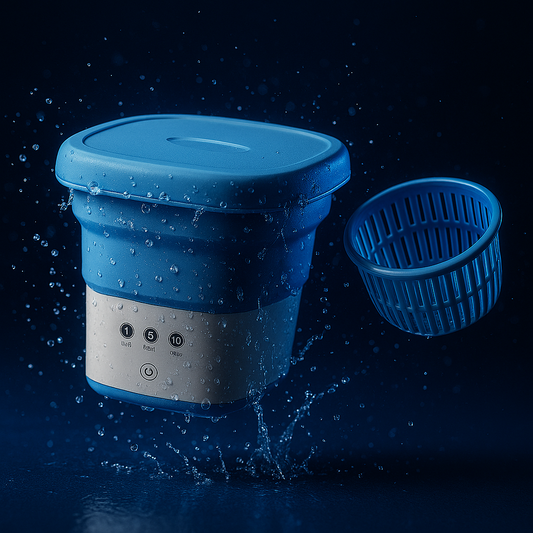 Purgato Foldable Mini Washing Machine for Travel & Hostels