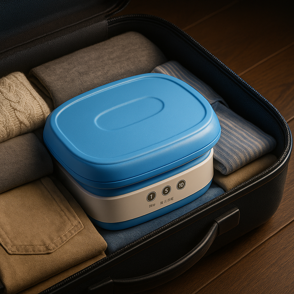 Purgato Foldable Mini Washing Machine for Travel & Hostels